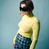 ACID YELLOW MESH TURTLENECK - LIMITED EDITION