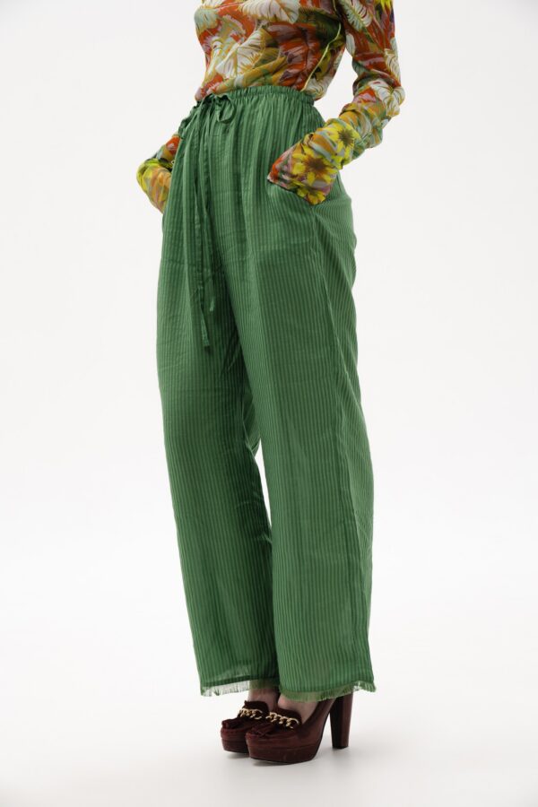 STRIPED GREEN PANTS