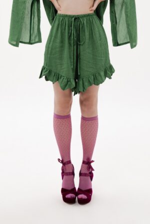 STRIPED GREEN SHORTS